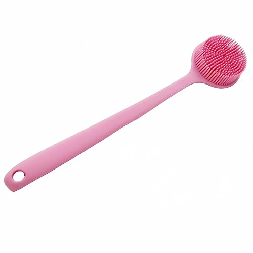 Cinlitek Silicone Body Scrubber, Long Handle Back Scrubber for Shower, Silicone Body Brush Shower Scrubber for Body, Shower Srush Back Brush Body