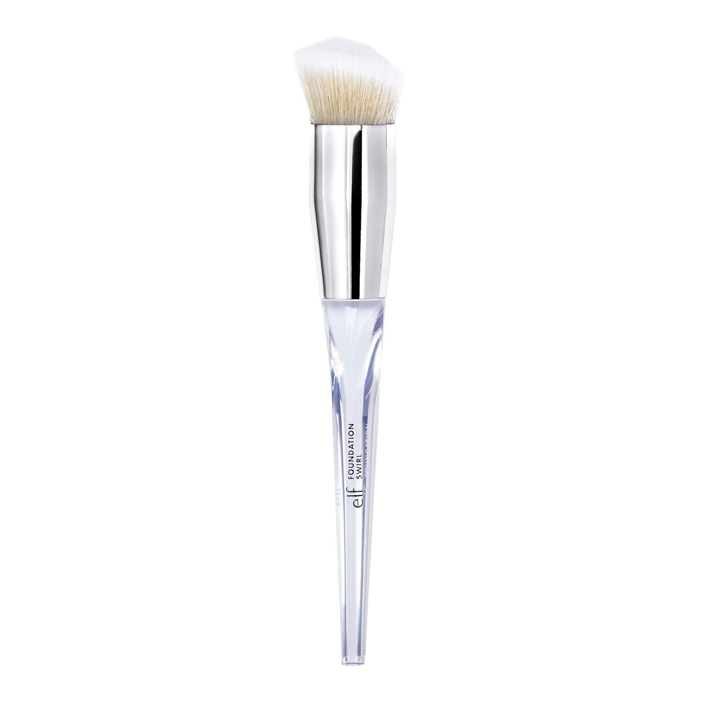 e.l.f. Precision Swirl Foundation Brush, Blends Liquid Foundation Smoothly Onto Skin, Triangular Handle For Ultimate Control, Vegan & Cruelty-Free