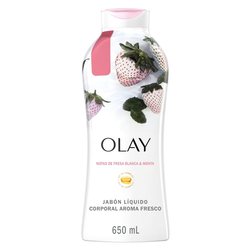 Olay Fresh Outlast Body Wash, White Strawberry & Mint, 22 Fl Oz, 1 Pound