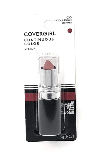 CoverGirl Continuous Color Lipstick, It'S Your Mauve 030, 0.13-Ounce Bottles (Pack of 2)
