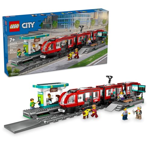 LEGO City Downtown Streetcar and Station Train Set - Kids Toy Train Building Set for Pretend Play & Imagination, Ages 7+ - Gift Ideas for Boys &…