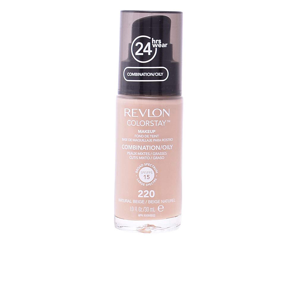 Revlon Colorstay Pump 24HR Make Up SPF15 Comb/Oily Skin 30ml - Natural Beige