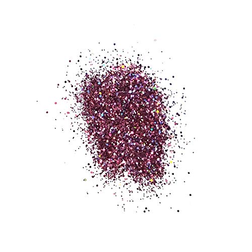 Mode Angel Dust Roll On Glitter Rhinestone Cowboy Holographic Rose Gold Pink Sparkling High Performance 3D Loose Glitters for Face and Body, Spill