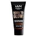 NYX PROFESSIONAL MAKEUP Born To Glow Naturally Radiant Foundation, Medium Coverage - Deep Walnut