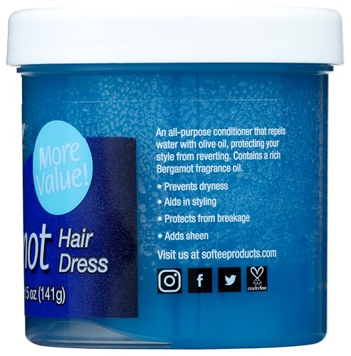 Softee Bergamot Hair Dressing Product, Blue, 5 Ounce