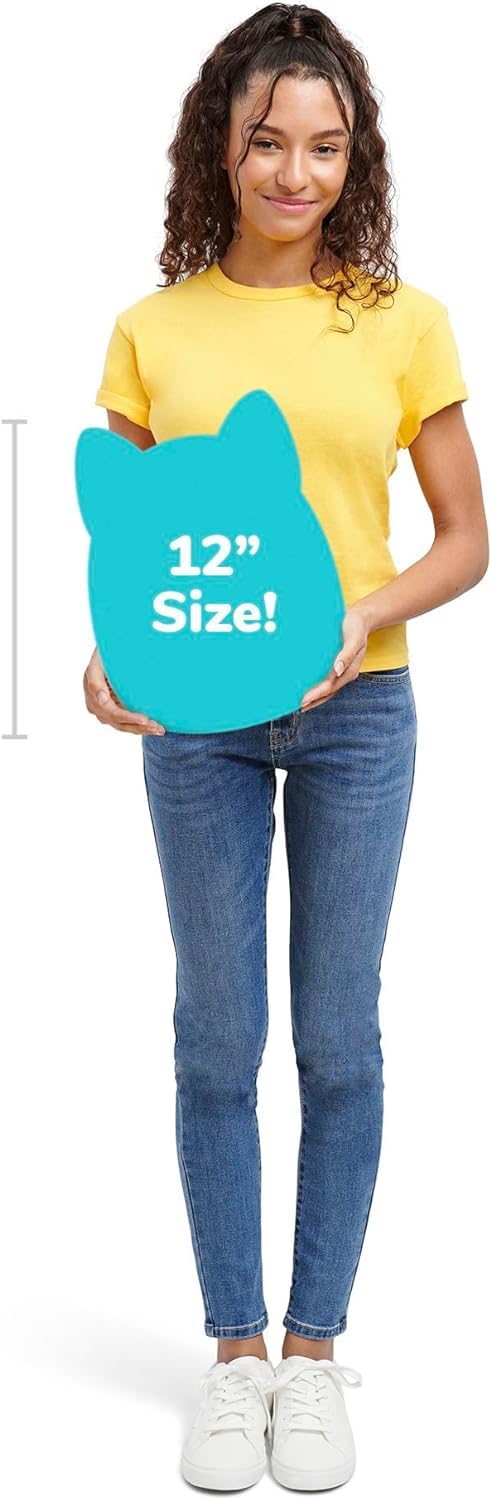 Squishmallows 12-Inch Zelina The Day of The Dead Cat - Soft Plush Black Kitty with Sugar Skull Design - Collectible Stuffed Animal Pillow - Halloween…