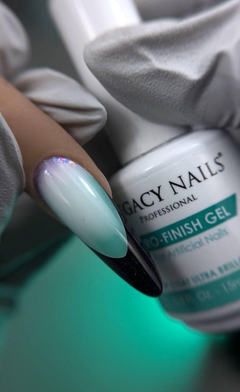 Legacy Nails Professional PRO FINISH GEL 0.5oz - High-Gloss Acrylic Nail Sealer for Long-Lasting Shine - Quick-Dry Formula, Scratch Resistant Beauty & Personal Care LEGACY NAILS