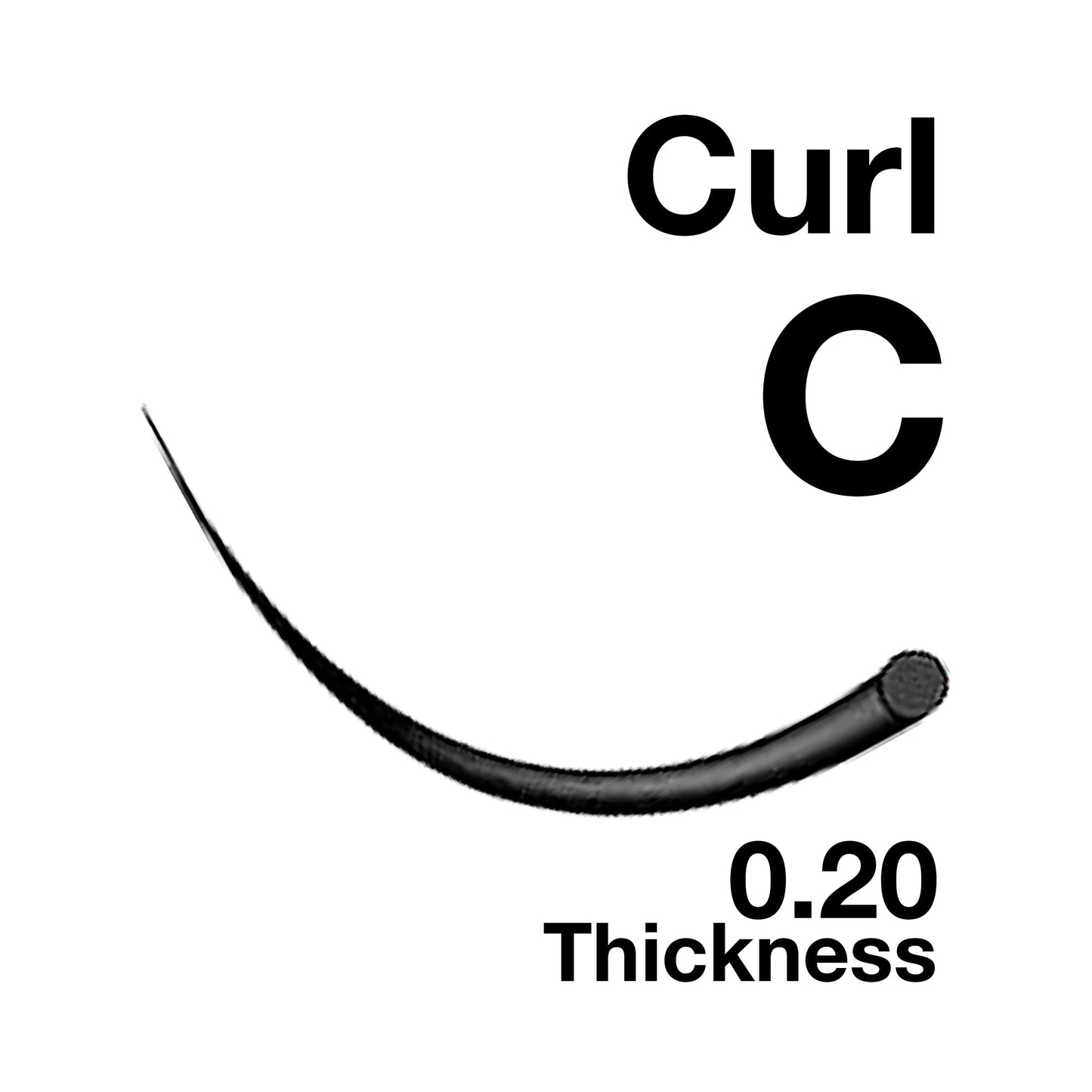 EMILYSTORES Eyelash Extensions 0.20mm Thickness C Curl 13mm Length Natural Looking Individual Volume Eyelashes For Lash Extensions(0.20,C,13mm)