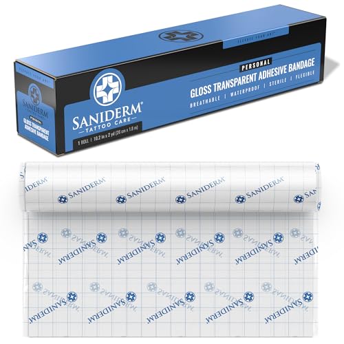Saniderm Original Tattoo Aftercare Bandage (Personal Roll, 10.2 in x 2 yd) Beauty and Personal Care Saniderm Default Title
