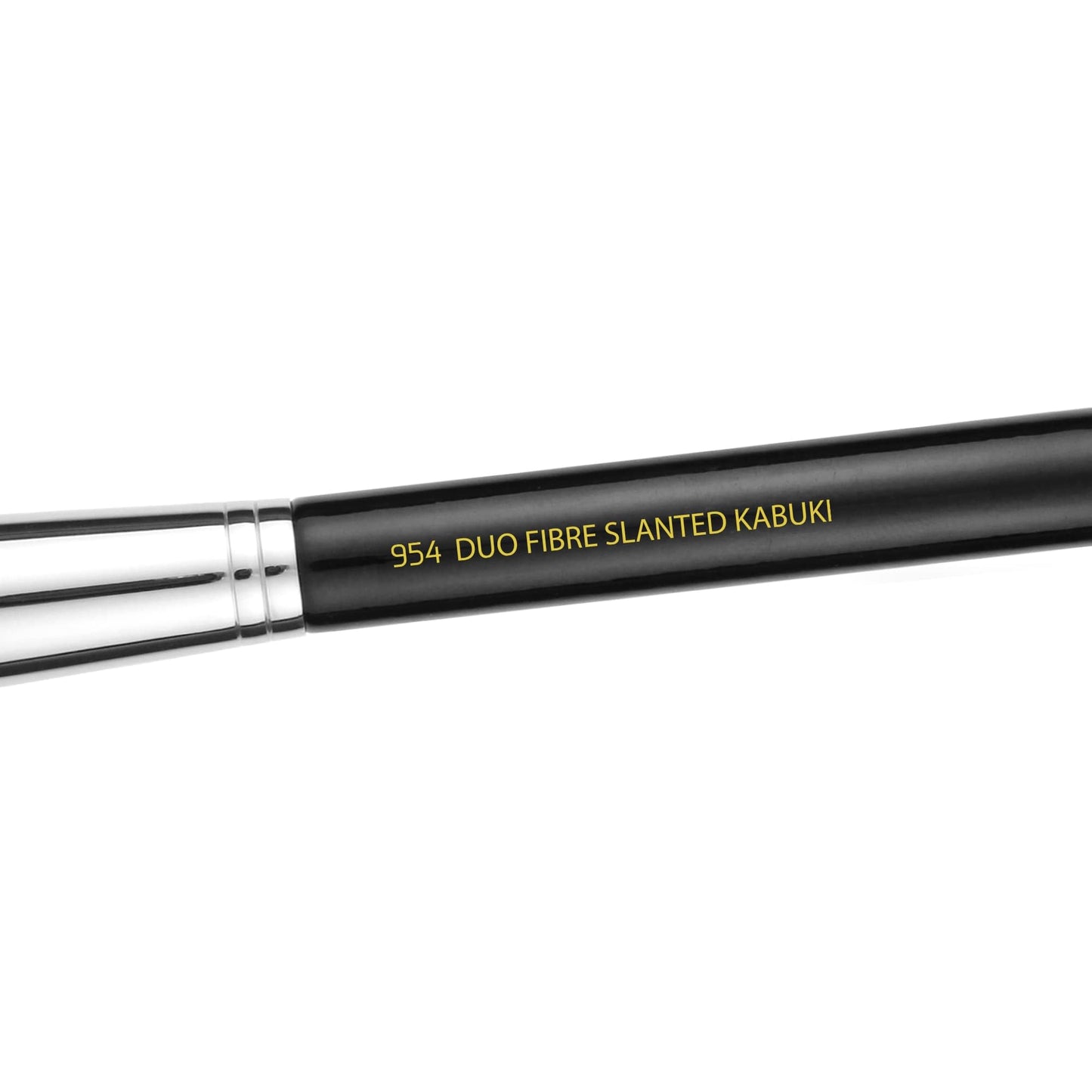 Bdellium Tools Professional Makeup Brush - Maestro Series 954 Duet Fiber Slanted Kabuki - With Soft Synthetic Fibers, For Stippling, Buffing, Blending