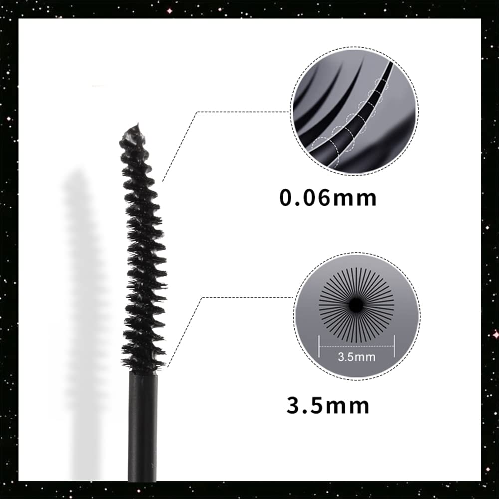 Embossed housing Mascara, Longer Waterproof Lash Cosmetics Natural Lengthening and Thickening Effect No Clumping 4d Silk Fiber For Vibely Mascarawith