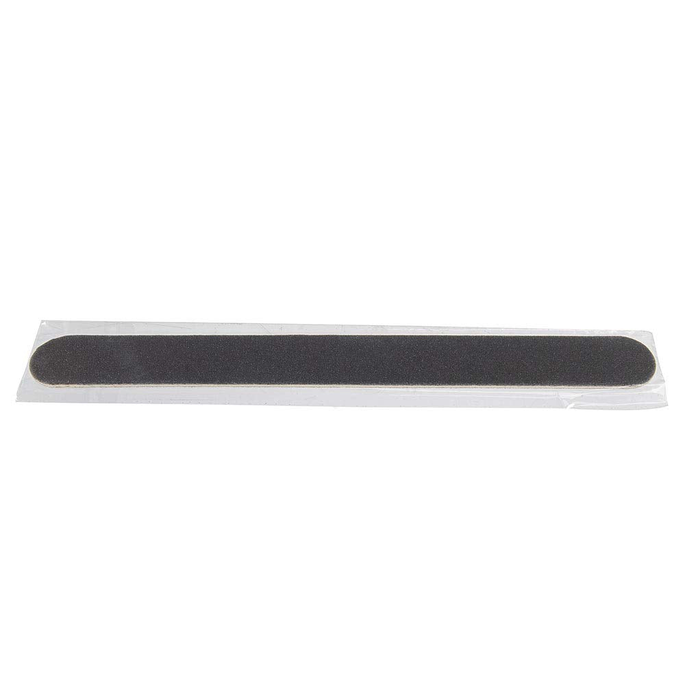 ForPro Professional Collection Wood Nail File, Black, 180/180 Grit, Double-Sided Manicure & Pedicure Nail Files, 7” L x .75“ W, Individually-Wrapped