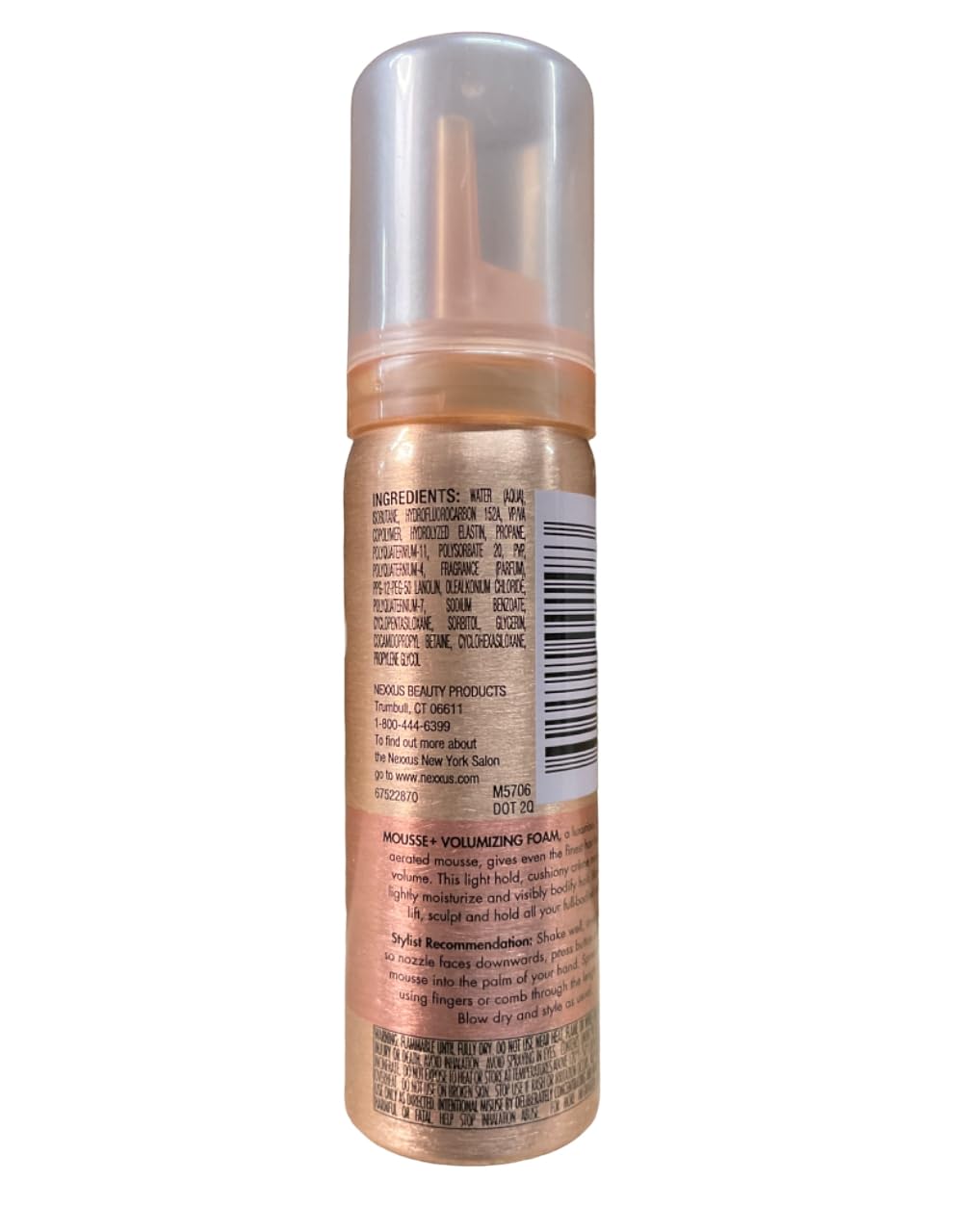 Nexxus Mousse Plus Volumizing Mousse Professional 2 Oz