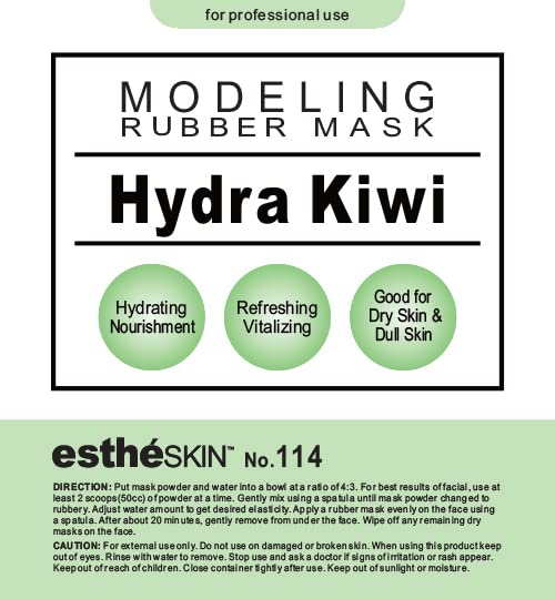 estheSKIN No.114 Hydra Kiwi Modeling Mask Powder for Professional Facial Treatment, 35 Oz. (2 pack)