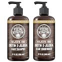 Viking Revolution Majestic Oud Mens Shampoo and Conditioner Set with Biotin and Jojoba Oil - Natural Hair Shampoo and Hair Conditioner for Men
