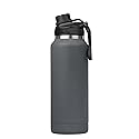 ORCA Hydra 34oz | Insulated, Stainless Steel Water Bottle with Powder Coat Finish & Silicone Grip Whale Tale Handle, Dishwasher Safe Sports Bottle