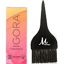 Igora Vibrance 9-12 Extra Light Blonde Cendre Ash Demi-Permanent Tone on Tone Alcohol Free Liquid Hair Color 60 ml and M Hair Designs Tint Brush