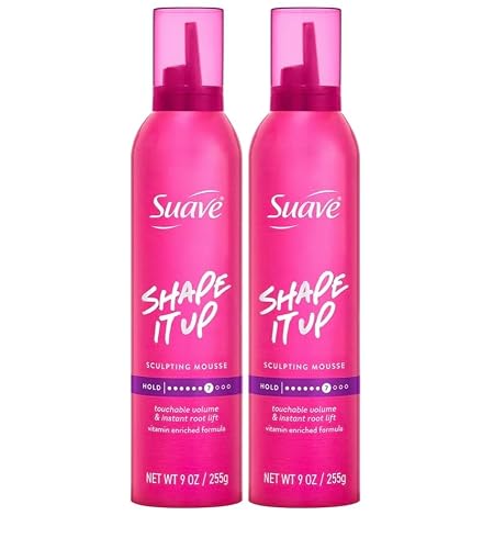 Suave Extra Hold Shaping Mousse, 9 oz, 2 Pk