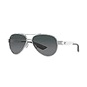 Costa Del Mar Polarized Sunglasses Womens - Loreto Aviator Designer Sunglasses for Women with 100% UV Protection - Size 56 - Palladium/Gray Gradient