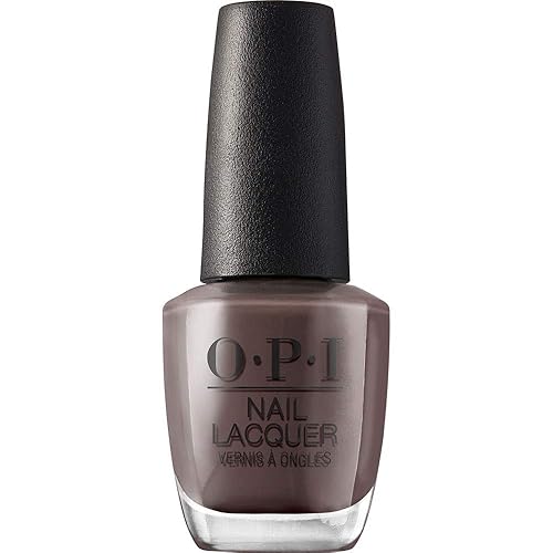 OPI Nail Lacquer That's What Friends are Thor | Opaque Dark Brown Crème Chip Resistant Nail Polish | Iceland Collection