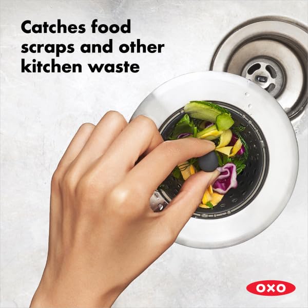 OXO Good Grips Silicone Sink Strainer, Black