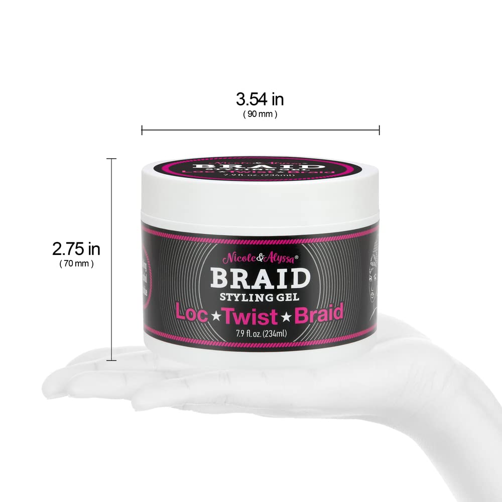 Nicole & Alyssa - Braid Spray and Braid Styling Gel Combo (9.5oz (Spray) + 7.9oz (Gel))
