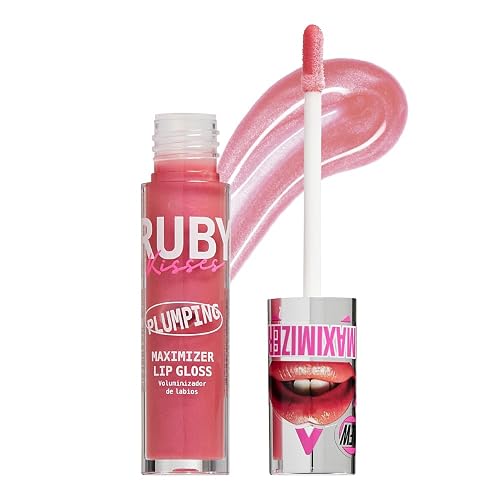 Ruby Kisses Hyaluronic Lip Gloss, High-Shine Volumizing Plumping Hydrating