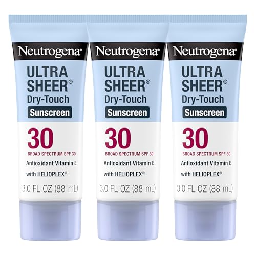 Neutrogena Ultra Sheer Dry-Touch Sunscreen SPF 30 for Face & Body, Lightweight Non Greasy, Broad Spectrum UVA/UVB, No White Cast, Water Resistant (80