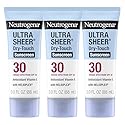 Neutrogena Ultra Sheer Dry-Touch Sunscreen SPF 30 for Face & Body, Lightweight Non Greasy, Broad Spectrum UVA/UVB, No White Cast, Water Resistant (80