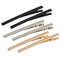 Pack of 18 Matte Metal Alligator Barrettes - 3.15" Long and Skinny Hair Styling Clips for Women and Girls (Black /Silver/ Gold)