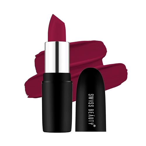 Swiss Beauty Pure Matte Lipstick - 207 Raspberry