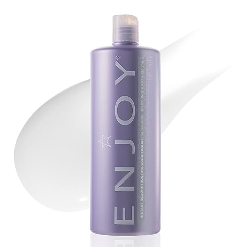 Enjoy Instant Reconstructing Conditioner for Damaged Hair, Lightweight Deep Moisturizing Conditioner with Keratin Amino Acids for Dry, Brittle