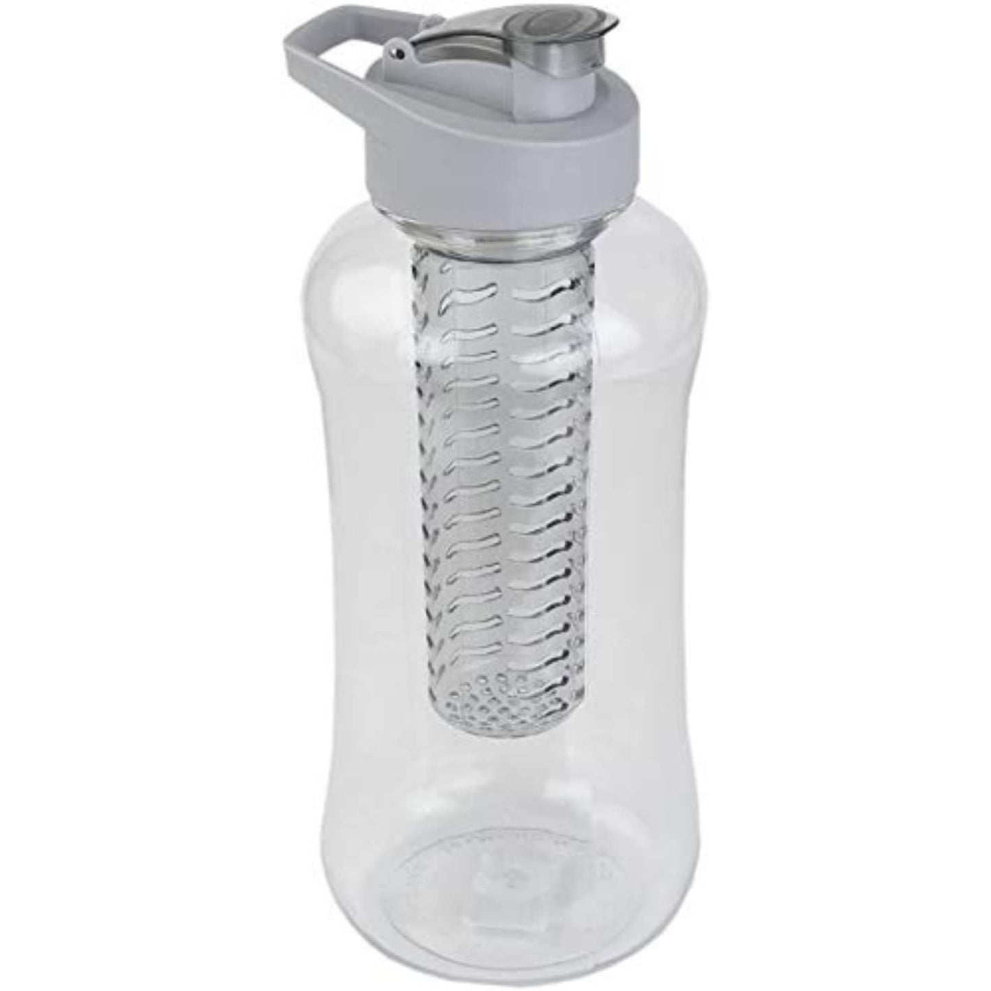 JOEY'Z Large (60 oz - Half Gallon) Fruit Infuser Water Bottle BPA Free for Travel, Workouts, Camping, Sports Bottle