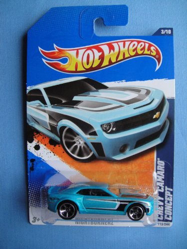 2011 Hot Wheels 113/244 - Nightburnerz 3/10 - Chevy Camaro Concept