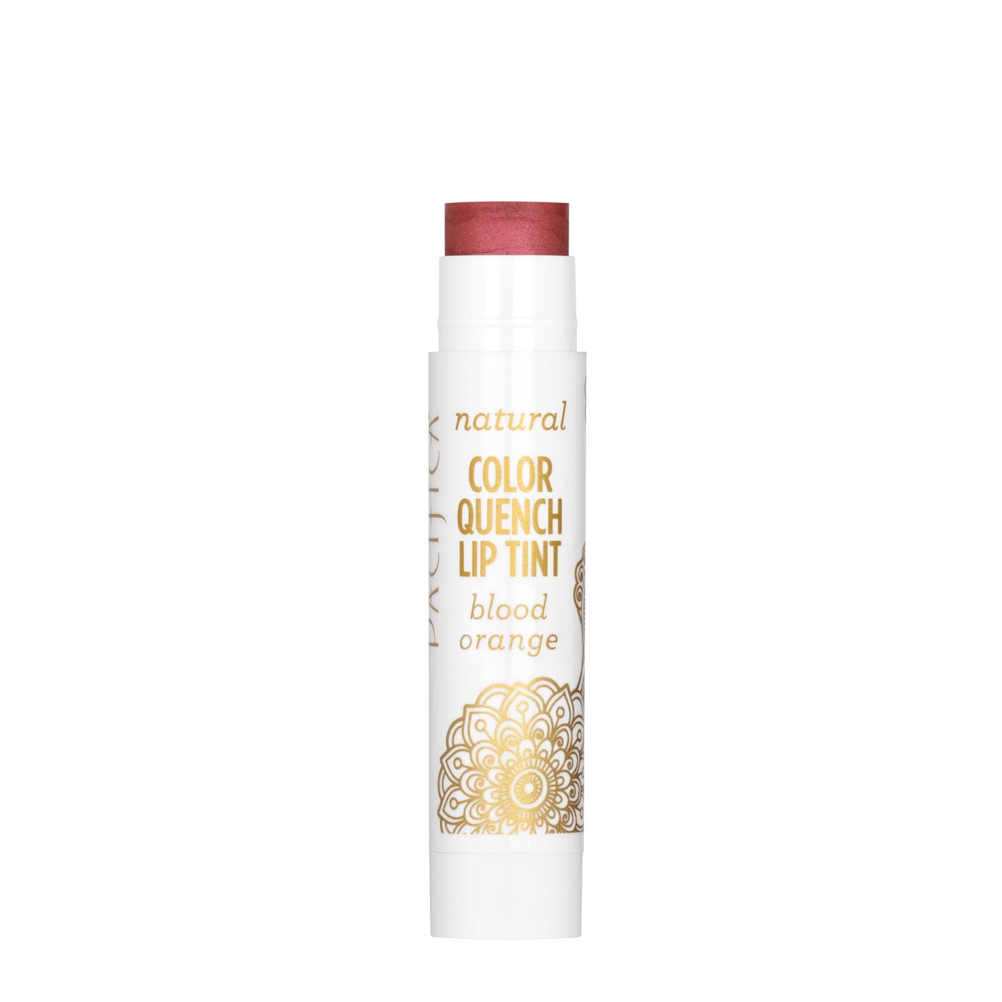 Pacifica Tinted Lip Balm - Color Quench Hydrating Flavored Lip Balm -Blood Orange Flavor - Clear -w/Coconut Oil & Cocoa Butter Natural Clean Beauty