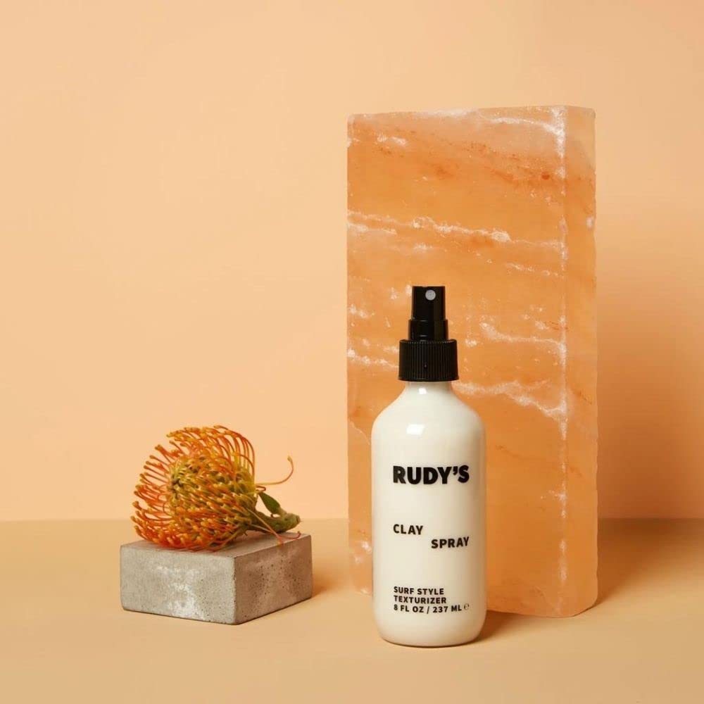 RUDY's Clay Spray - Hair Texturizer with Sea Salt - Paraben Free - For Fullness and Body (8 fl oz)