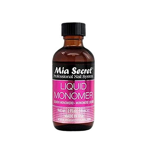 Mia Secret Professional Acrylic Nail System Liquid Monomer, 2 oz. Beauty & Personal Care Mia Secret