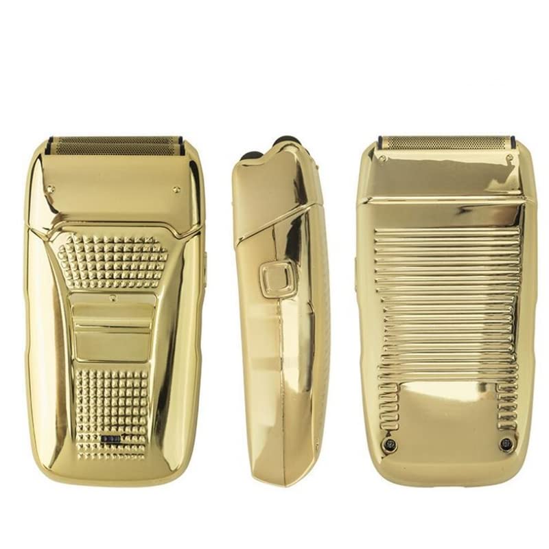 Electric Shaver Hair Cleaning Razor Beard Foil Shaving Machine Finishing Tool for Men(Gold) Beauty and Personal Care RASRGTRQ