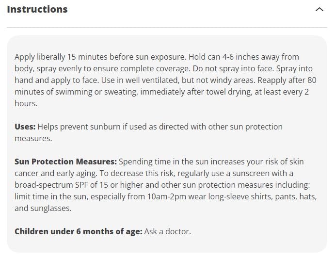 HEB White Gardenia Sunscreen Spray, Oxybenzone Free, SPF 50, 5.5 oz
