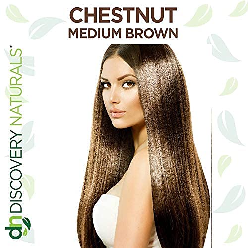 Chestnut Medium Brown Henna Hair Color For All Kit | 100% All Natural Hair Dye & Beard Dye Powder Kit Organic, Herbal & Vegan Chemical & Cruelty Free