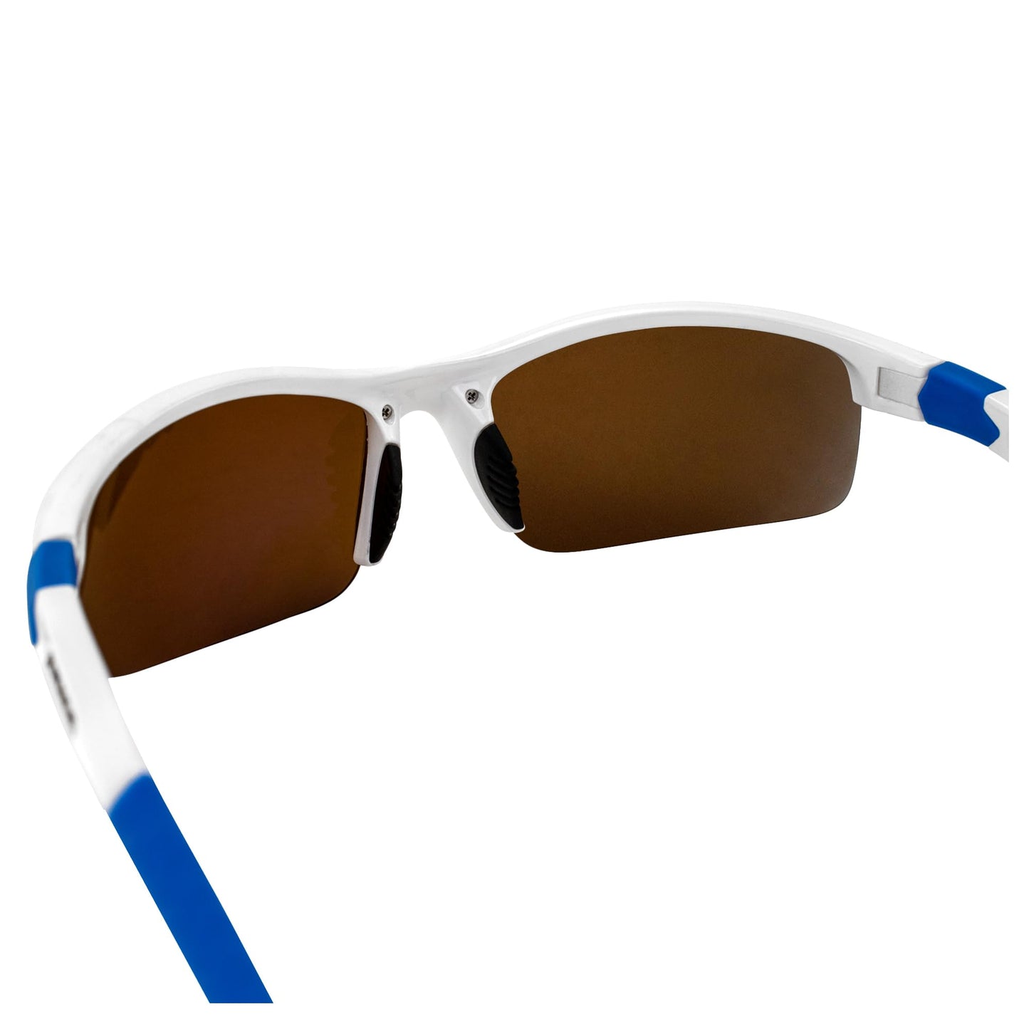 MAXX Switchback Sport Golf Motorcycle Riding Sunglasses White with Blue and Polarized Brown Lens