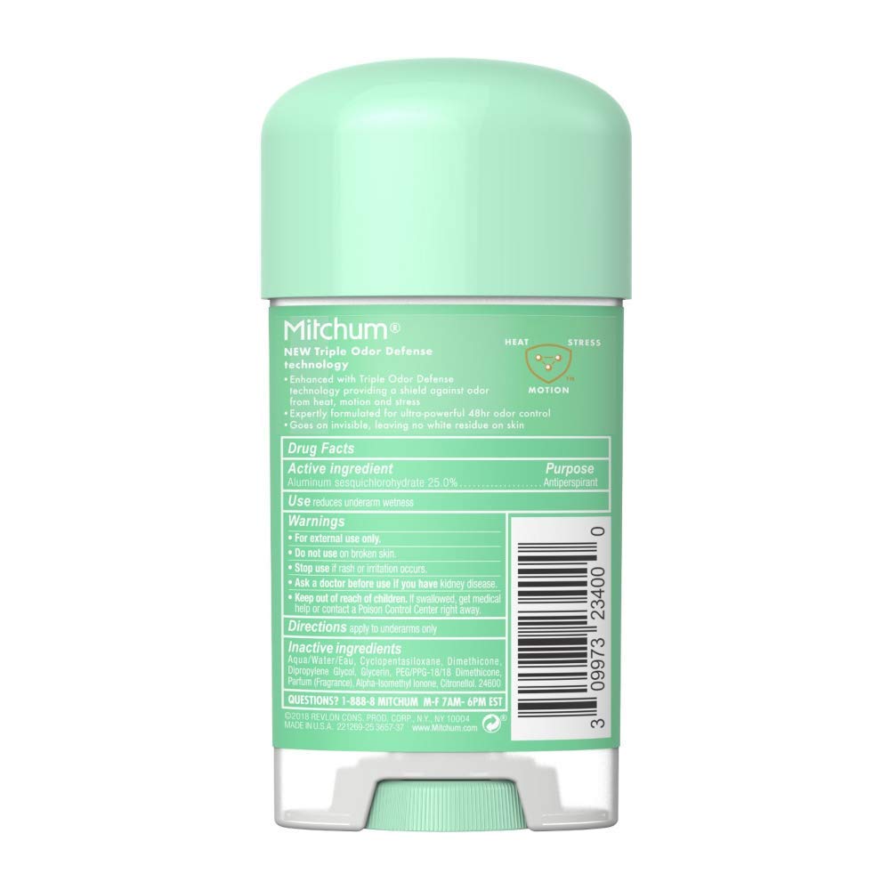 Mitchum Advanced Women Gel Anti-Perspirant & Deodorant, Shower Fresh 2.25 Ounces each (Value Pack of 2)