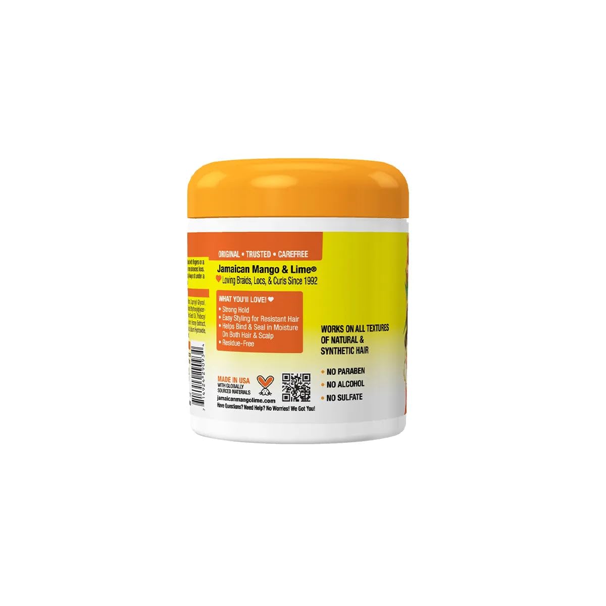 Jamaican Mango & Lime Love Your Locs Resistant Formula Locking Gel - Extra Hold, Non-Flaking Gel for Locs, Braids & Twists Long-Lasting