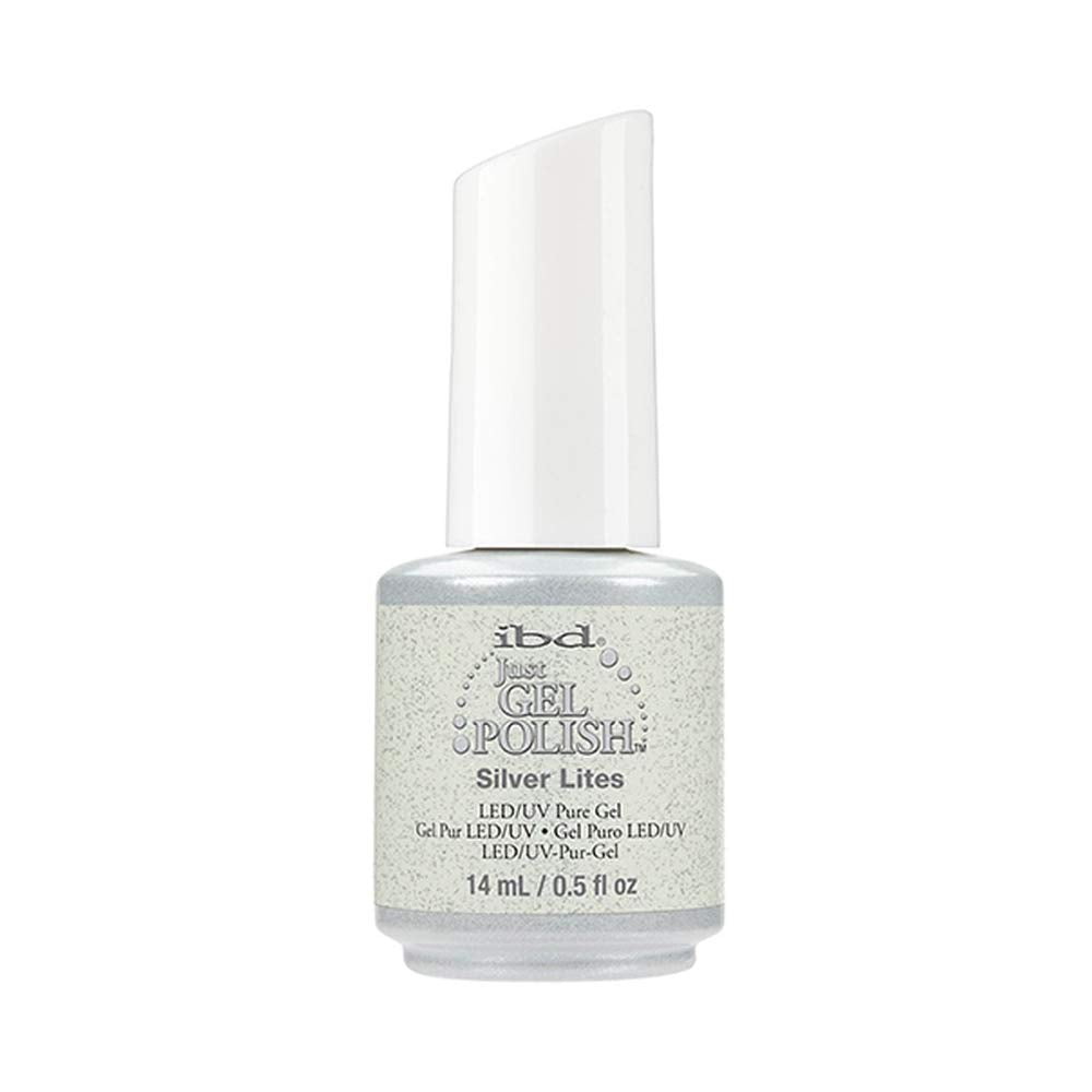 IBD Just Gel Nail Polish, Silver Lites, 0.5 Fluid Ounce Beauty & Personal Care IBD