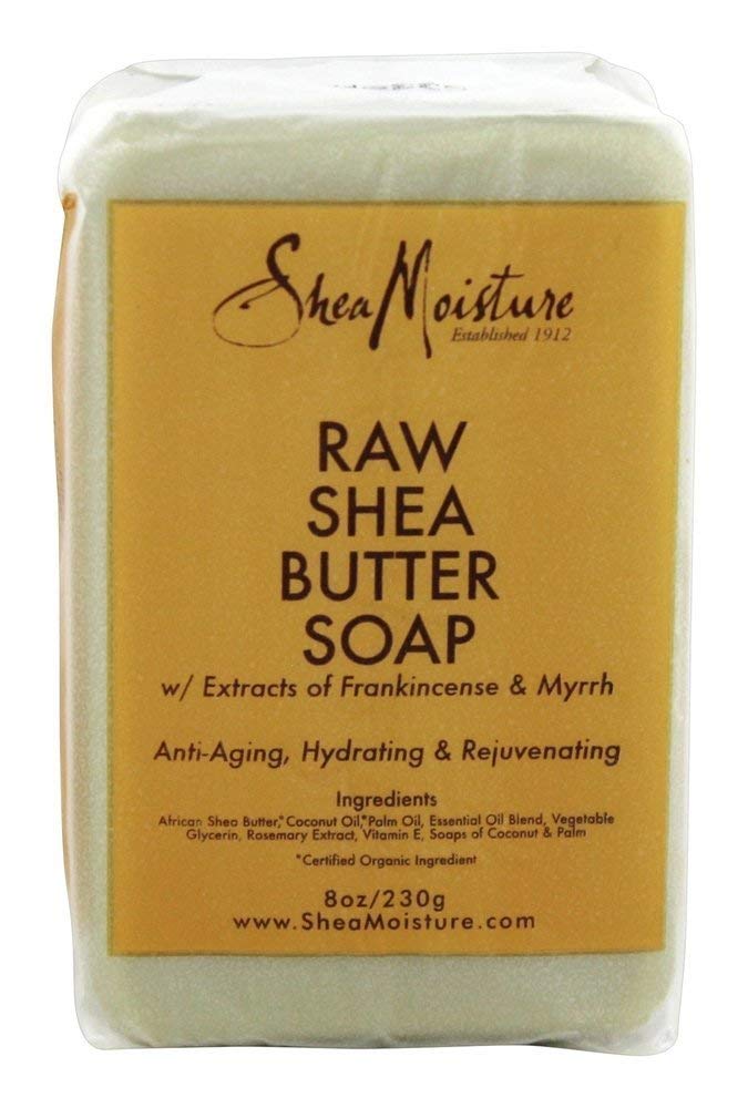 Shea Moisture Raw Butter Bar Soap, 8 Ounce, Pack of 2