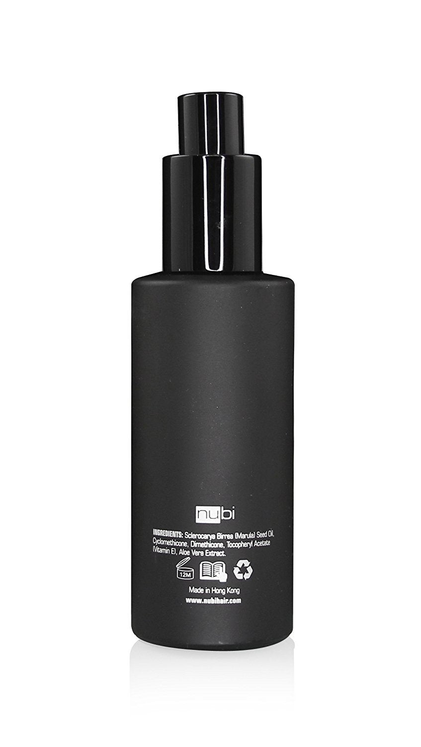 Nubi Marula Anti Frizz Serum - Smoothing Serum for Dry Hair Repair and Shine with Vitamin E, Aloe Vera - 2 Fl Oz