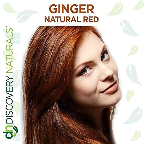 Red Henna Hair Color For All Kit | 100% All Natural Hair Dye & Beard Dye Powder (Ginger Natural Red) Organic, Herbal & Vegan Chemical & Cruelty Free