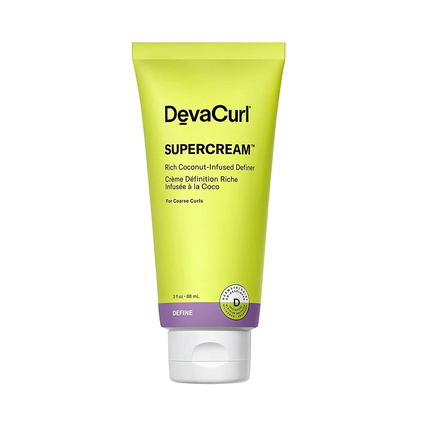 DevaCurl SuperCream Ultra-Rich Moisturizing Definer, 3 fl. Oz