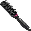 REVLON Salon One-Step Straight and Shine Heated Brush for Visibly Shinier, Smoother Hair | Hair Straightener That Revives Second Day Hair with an Ion