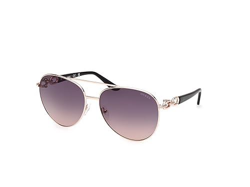 GUESS Aviator Metal Sunglasses